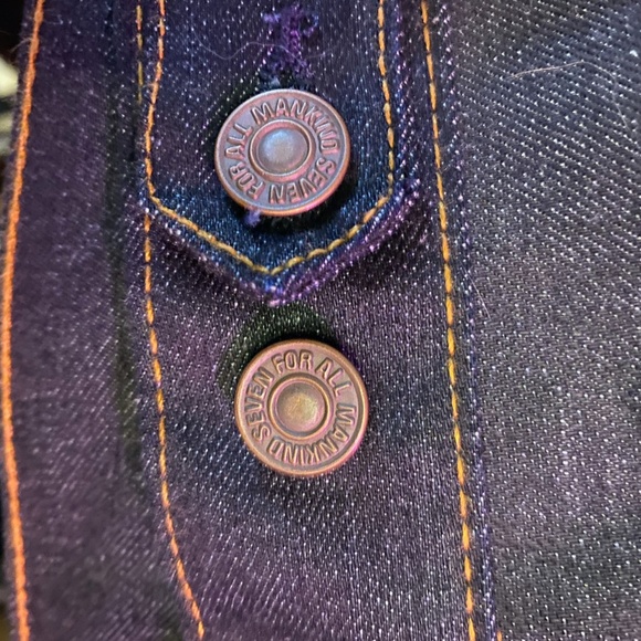 Men's 7 For All Mankind Denim Trucker Jacket- M - Picture 8 of 8